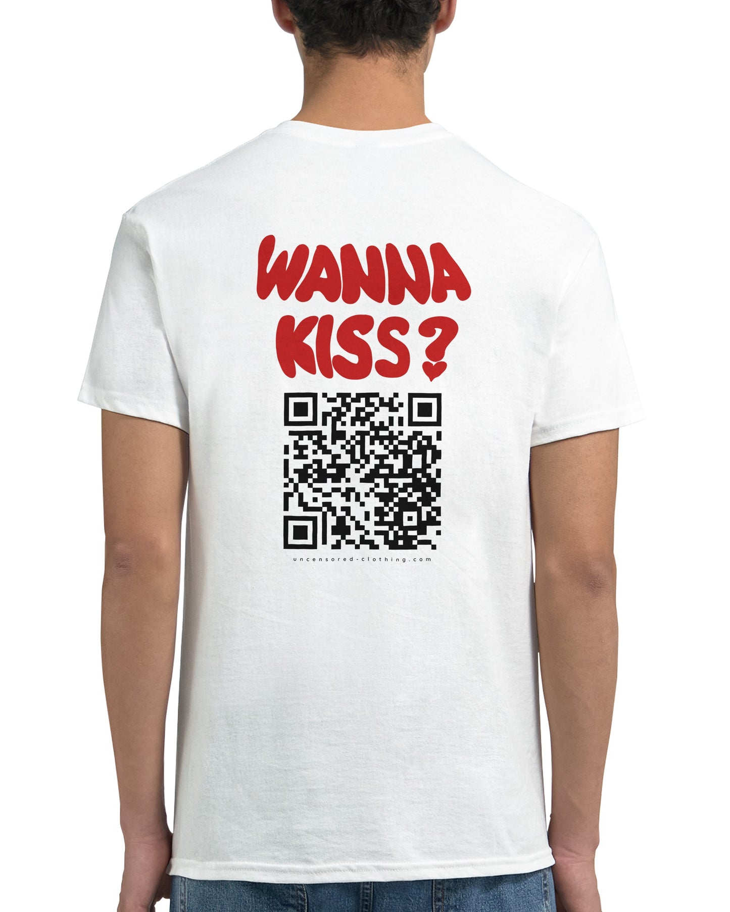 Wanna Kiss? (Custom IG) | QR Code T-Shirt